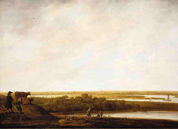 Aelbert Cuyp Panoramic Landscape with Shepherds